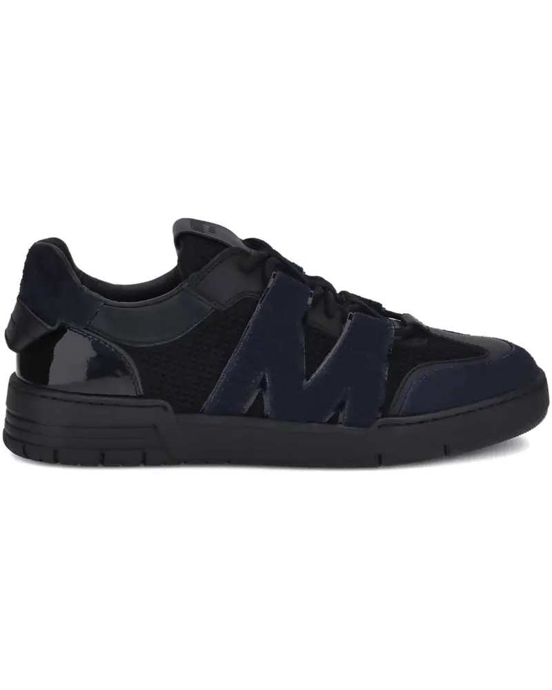 Moschino Mesh-Sneakers mit Logo-Detail - Schwarz Schwarz