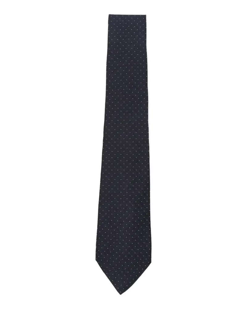Kiton polka-dot tie - Blau Blau