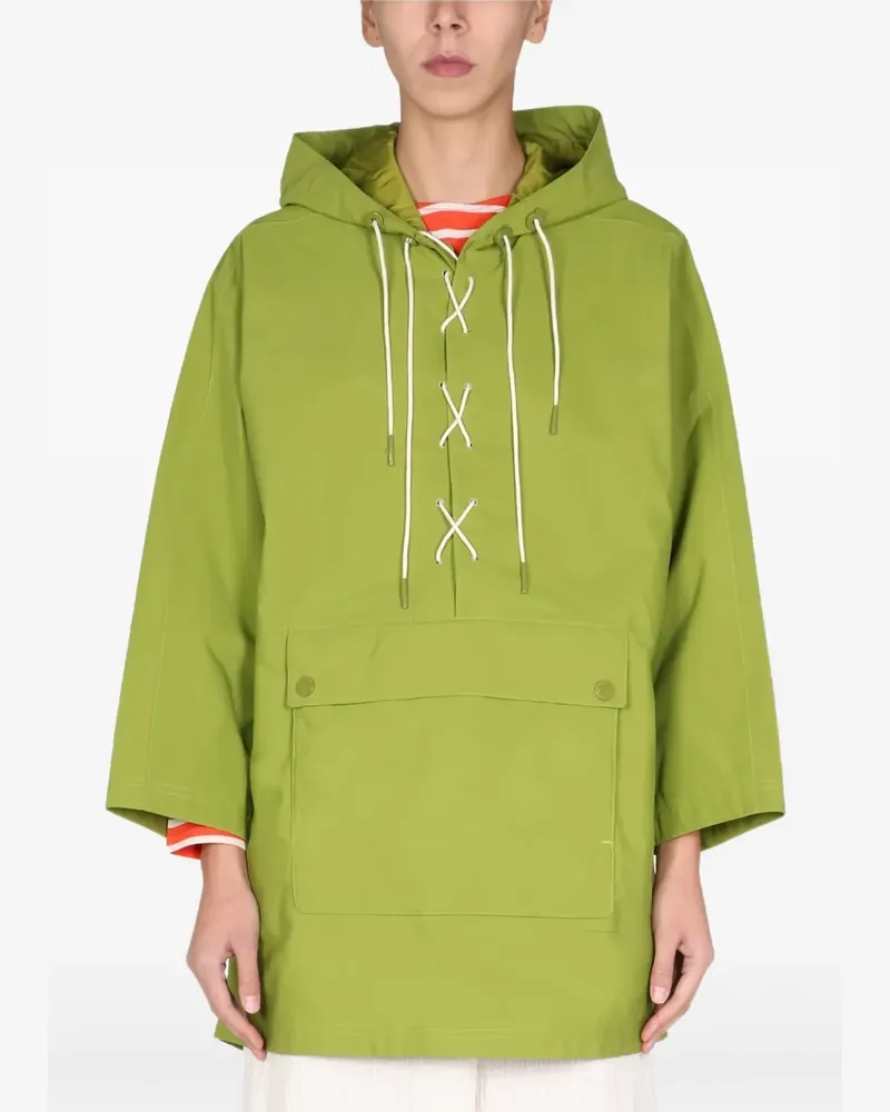 Barbour Kapuzenjacke mit Kordelzug - Grün Grün
