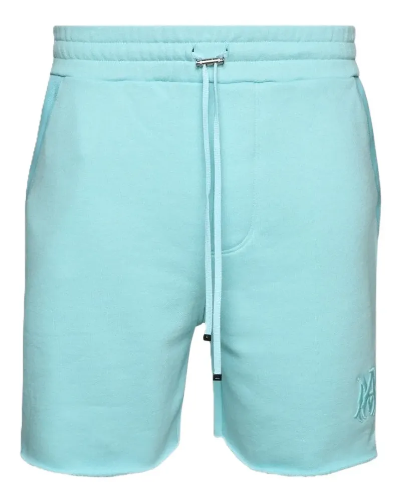 Amiri Ungesäumte Shorts mit Logo - Blau Blau