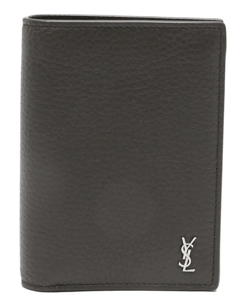 Saint Laurent leather cardholder - Braun Braun