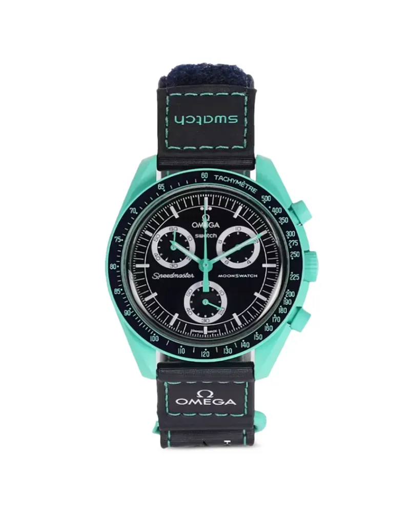 Omega xSwatch Moonswatch Mission on Earth 42mm watch - Schwarz Schwarz