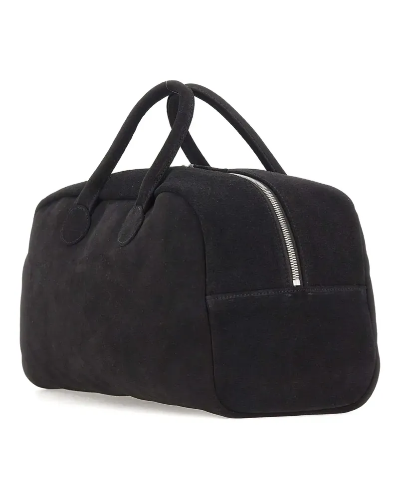 Marge Sherwood Soft Bowling suede tote bag - Schwarz Schwarz
