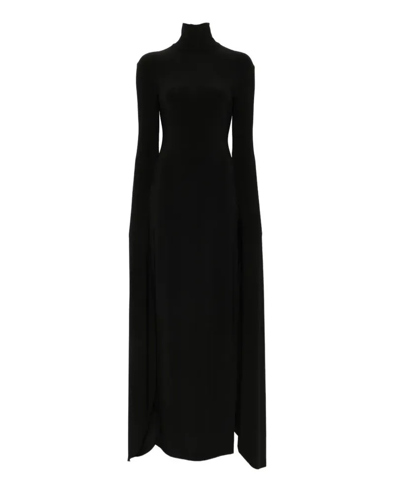 Norma Kamali open-back ribbon-sleeve gown - Schwarz Schwarz