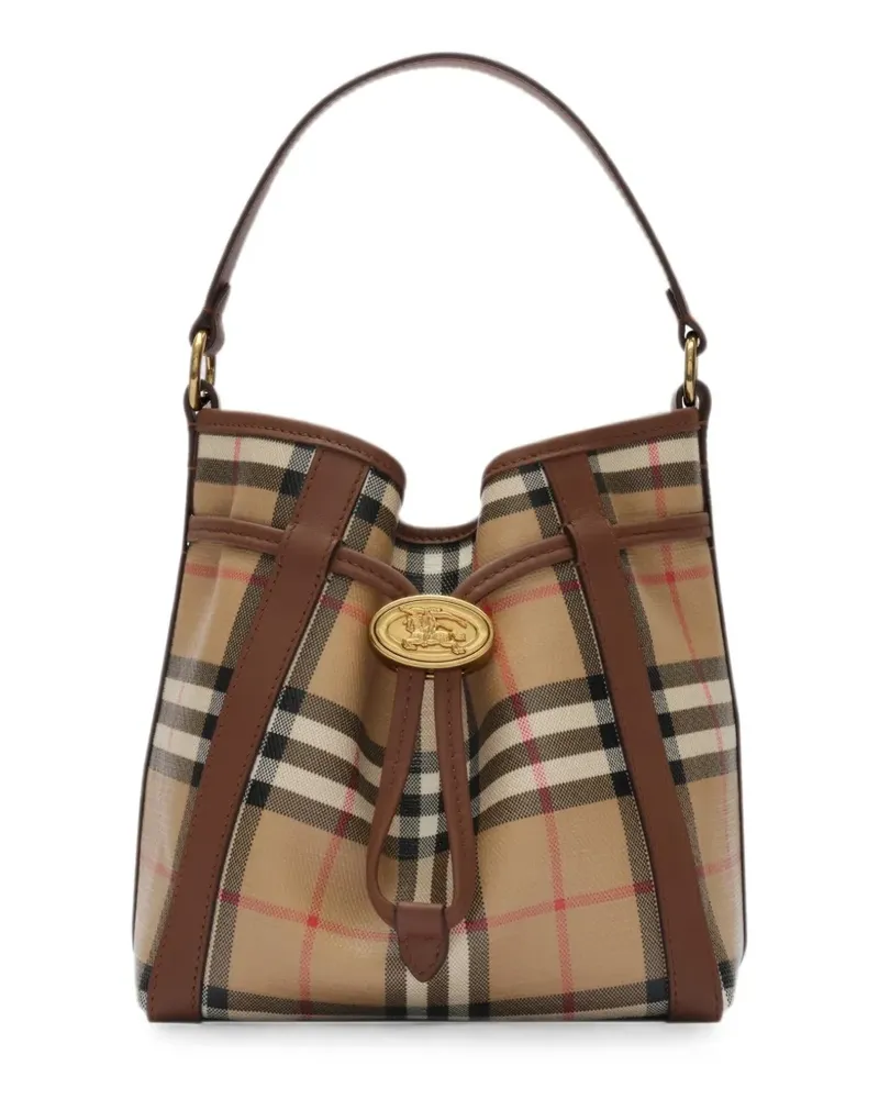 Burberry mini Check bucket bag - Nude Nude