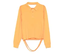 Dekonstruiertes Poloshirt - Orange