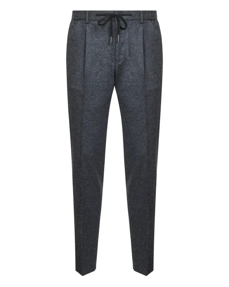 Tagliatore drawstring pleat trousers - Grau Grau