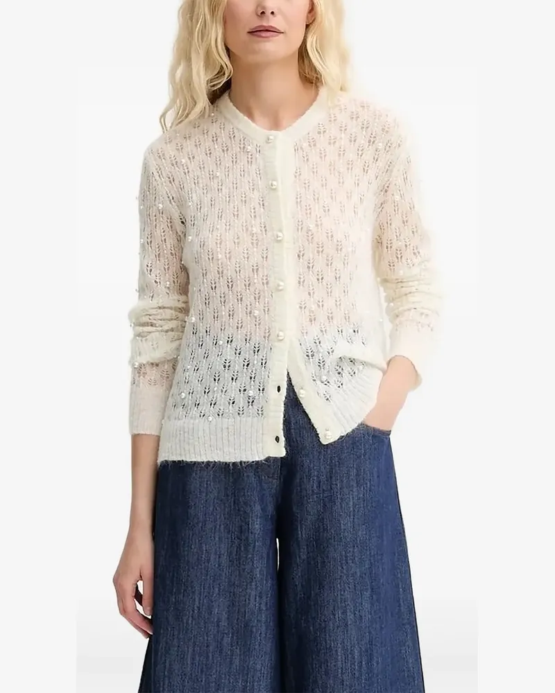 MUNTHE Cardigan mit Perlen - Nude Nude