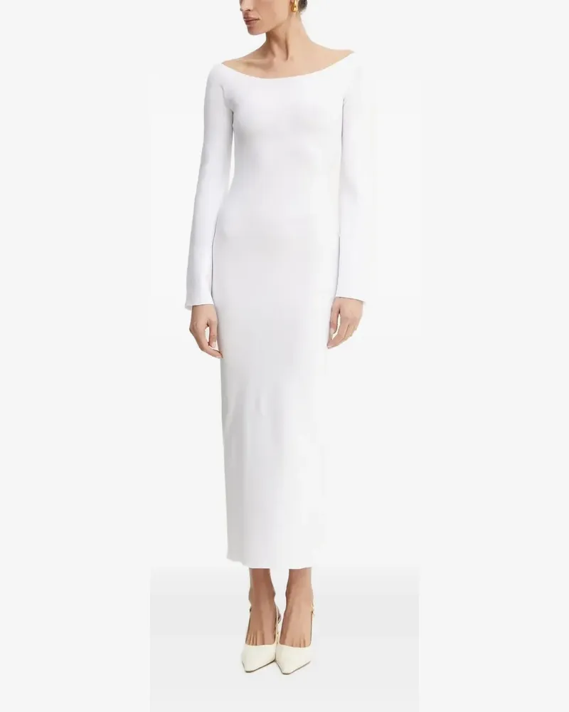 Liviana Conti Kleid mit U-Boot-Ausschnitt - Weiß Weiß