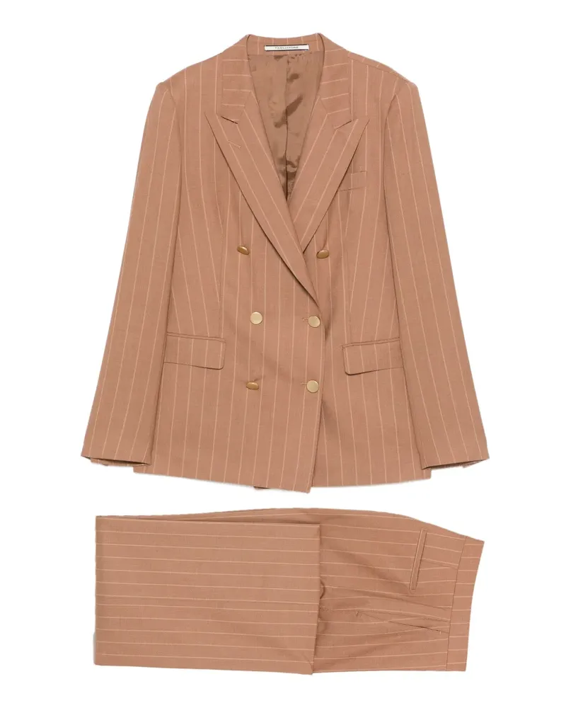 Tagliatore Doppelreihiger Anzug mit Nadelstreifen - Nude Nude