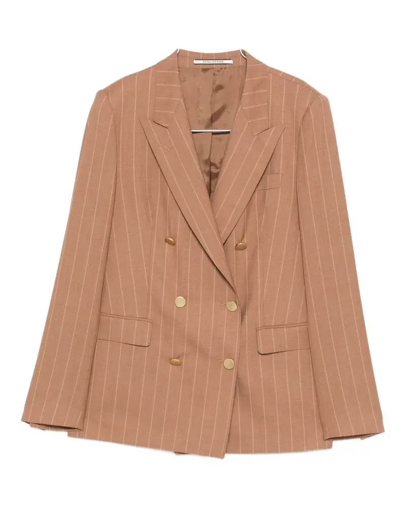 Tagliatore pinstripe double-breasted suit - Nude Nude