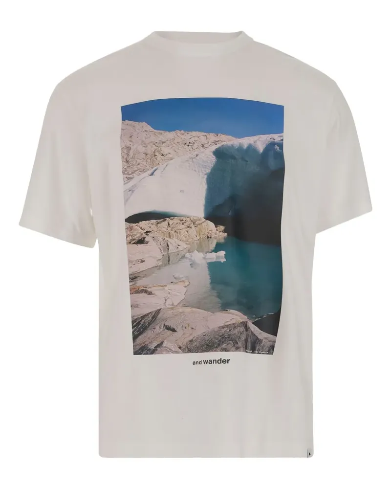 and wander Gracier T-Shirt - Weiß Weiß