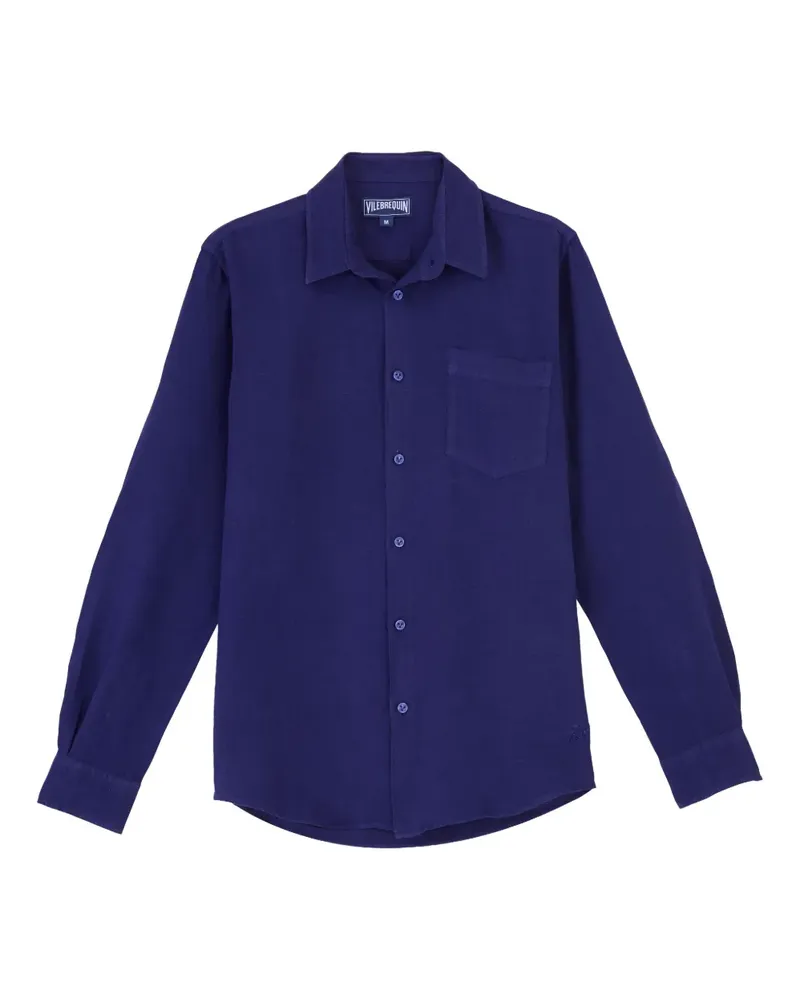 Vilebrequin Langärmeliges Caroubis Hemd - Blau Blau
