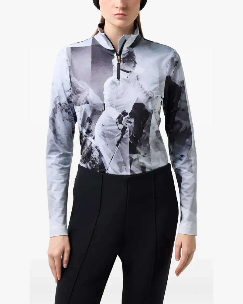 Bogner Beline graphic-print performance top - Grau Grau
