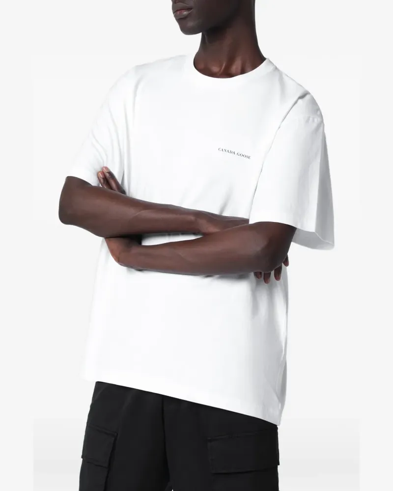 Canada Goose T-Shirt mit grafischem Print - Weiß Weiß