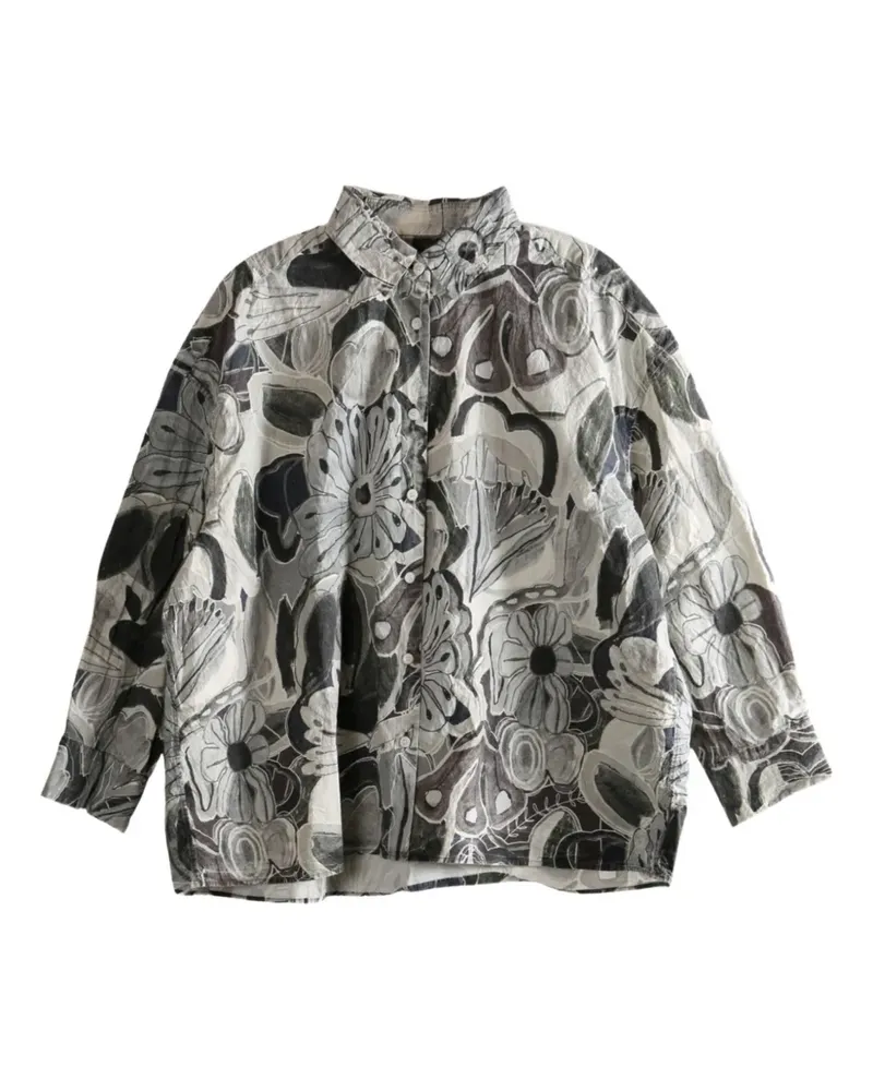 Casey Casey Manon floral-print cotton shirt - Grau Grau