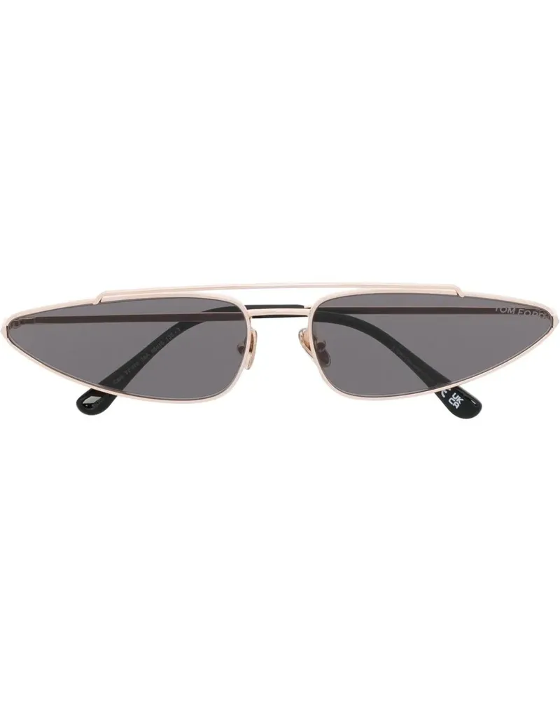 Tom Ford Sonnenbrille mit Cat-Eye-Gestell - Gold Gold