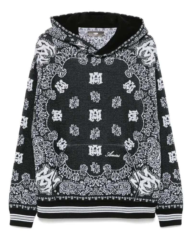 Amiri Bandana-Hoodie - Schwarz Schwarz