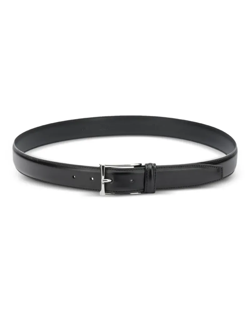 Anderson's Schnallengürtel aus Leder - Schwarz Schwarz