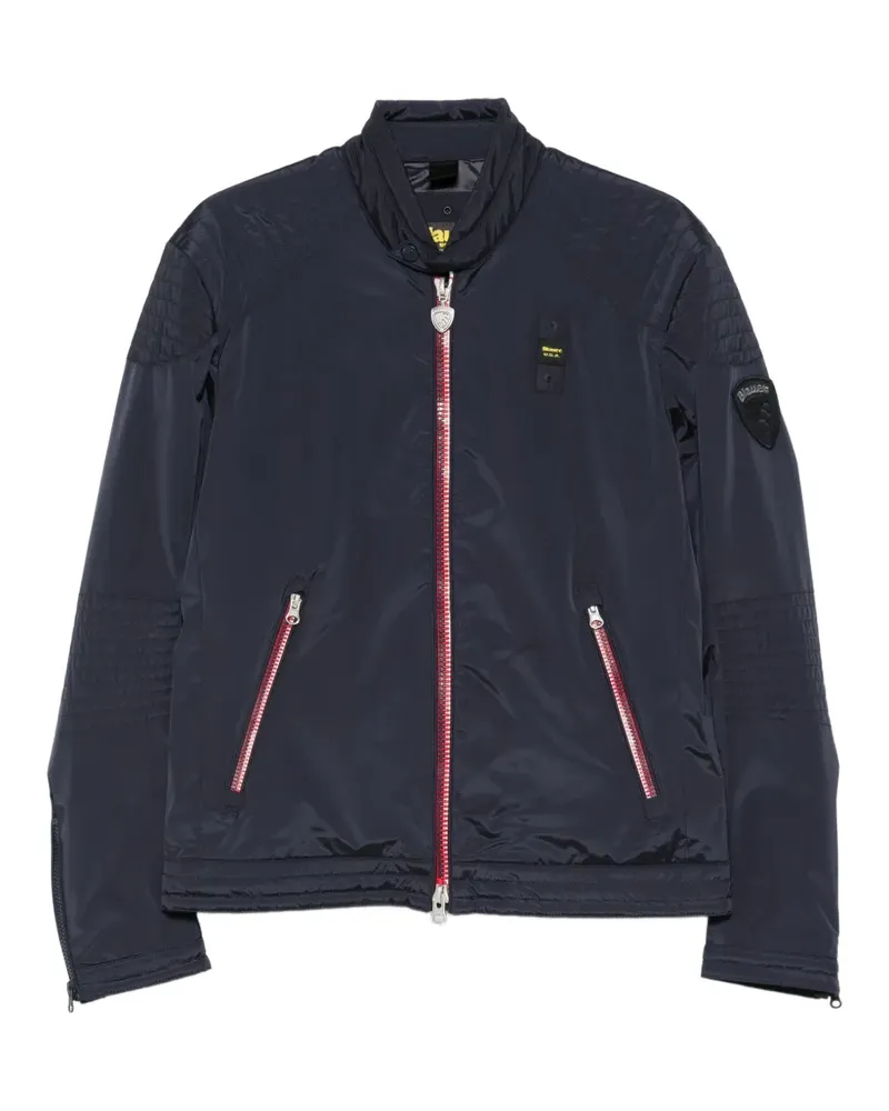 Blauer Thayer quilted zip jacket Blau