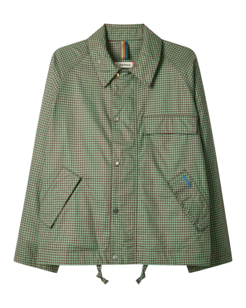 Paul Smith x Barbour Hemdjacke mit Check - Grün Grün