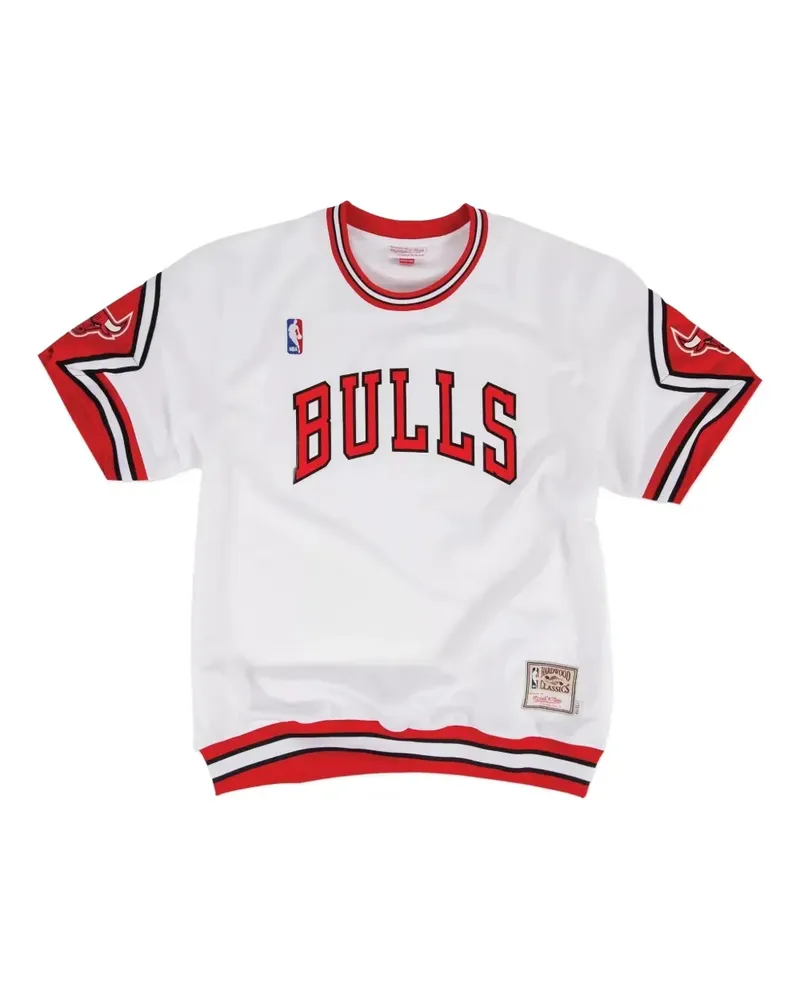 Mitchell & Ness x NBA Authentic Shooting "Chicago Bulls" T-Shirt - Weiß Weiß