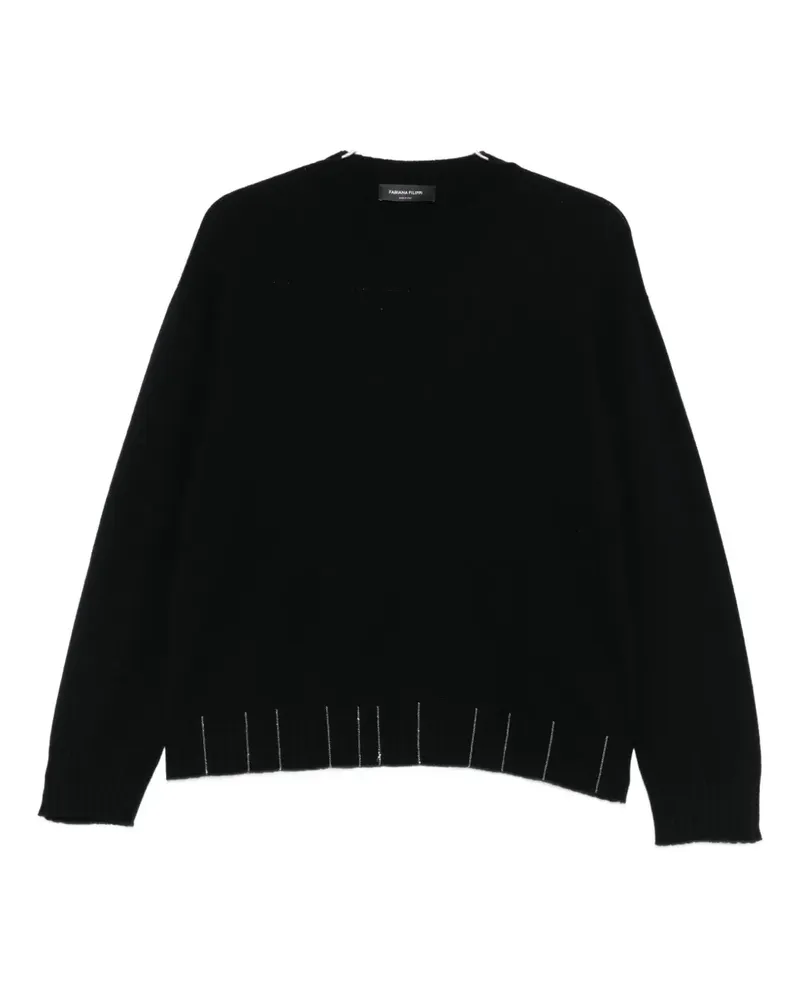 Fabiana Filippi Verzierter Pullover - Schwarz Schwarz