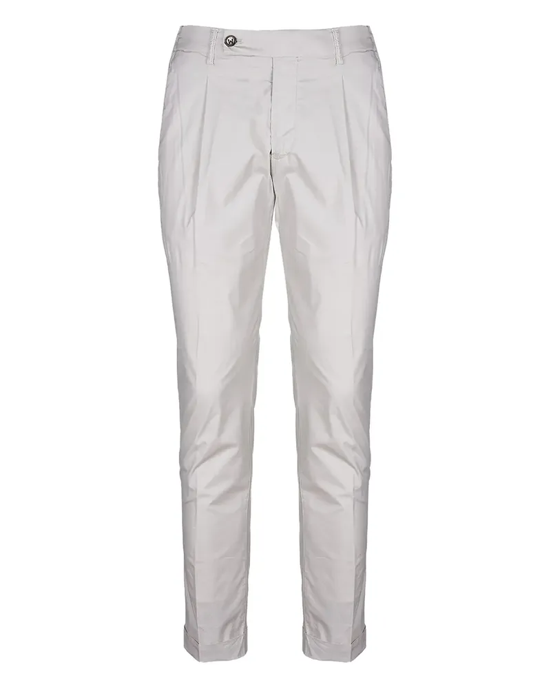 Berwich Hose mit Bundfalten - Grau Grau