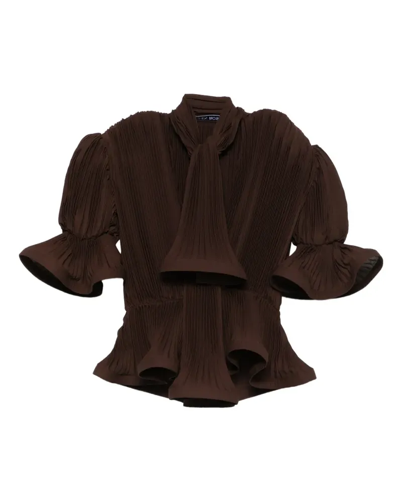 Rowen Rose pleated blouse - Braun Braun