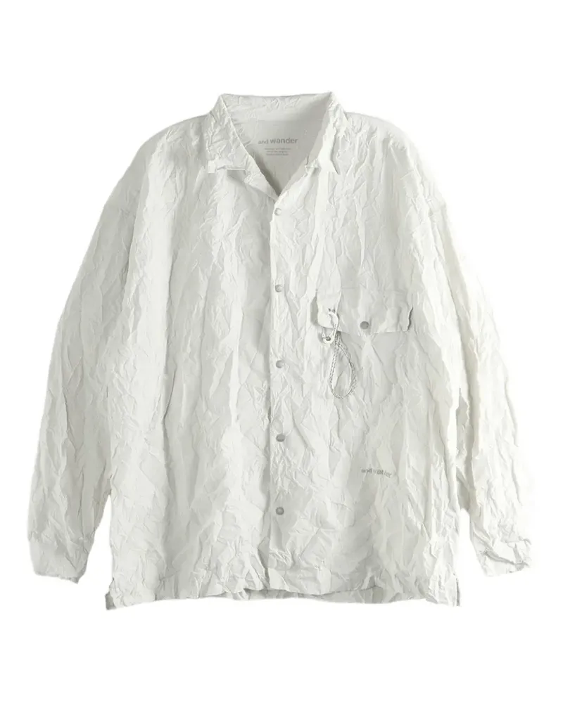 and wander crinkled-effect shirt - Nude Nude