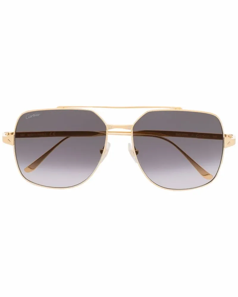 Cartier Pilotenbrille mit Farbverlauf - Gold Gold