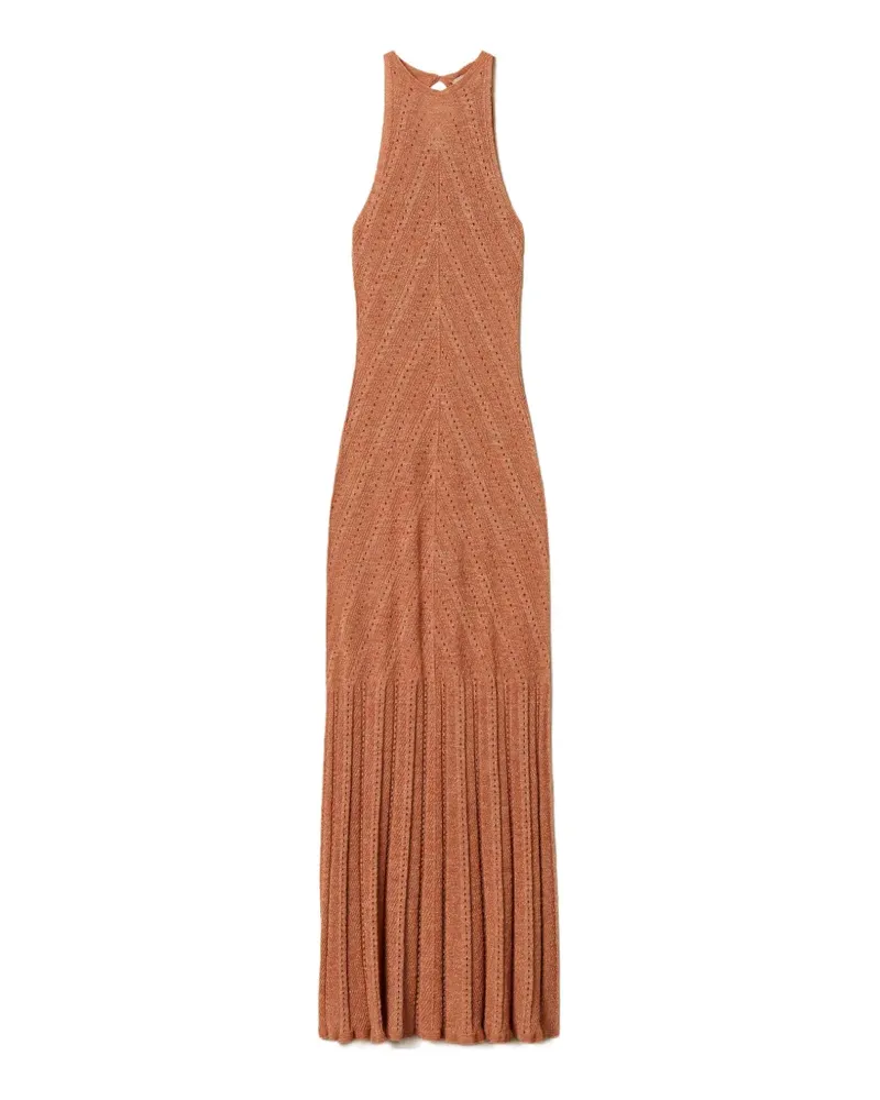 Twin-Set lurex-detail maxi dress - Rosa Rosa