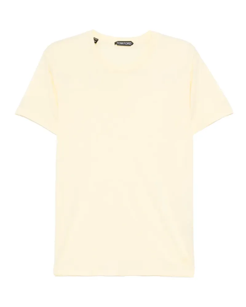 Tom Ford pure cotton crewneck T-shirt - Gelb Gelb