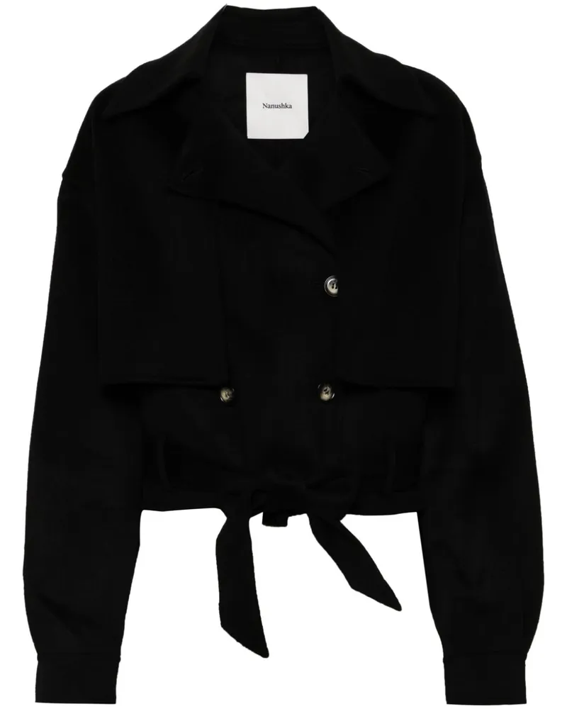 Nanushka Satoyo Jacke - Schwarz Schwarz