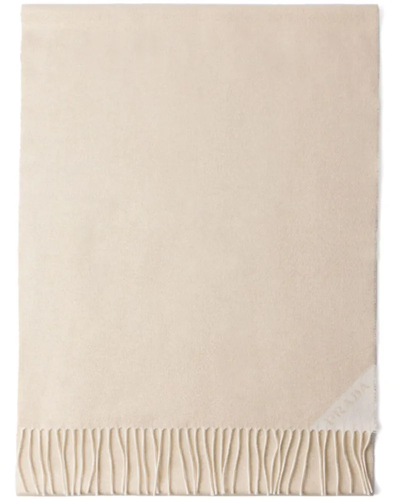Prada Schal mit Logo-Print - Nude Nude