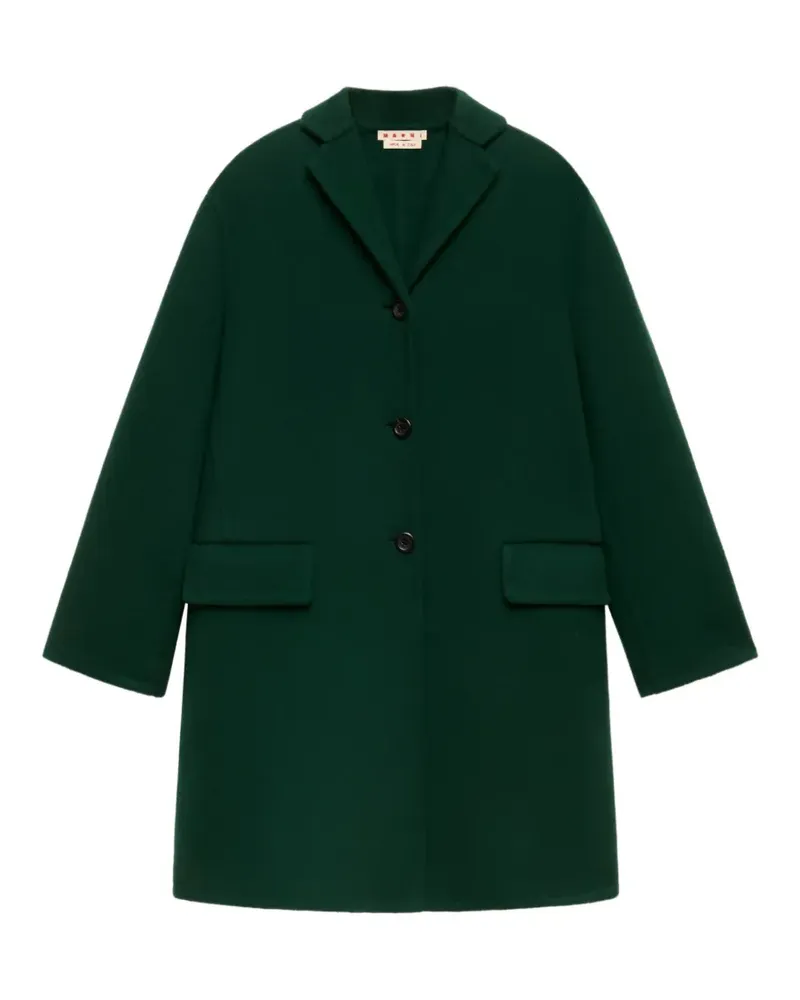 Marni single-breasted coat - Grün Grün