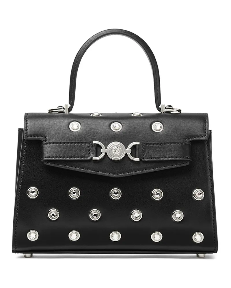 Versace Kleine Medusa '95 Crystal Tote Bag - Schwarz Schwarz