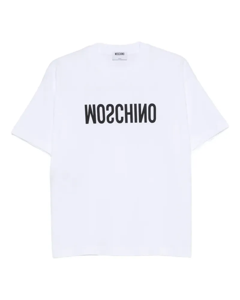 Moschino logo-print cotton T-shirt - Weiß Weiß