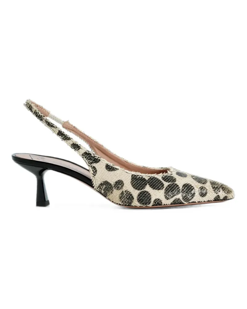 FESTA Milano Dalila polka-dot laser-cut heeled pumps - Schwarz Schwarz