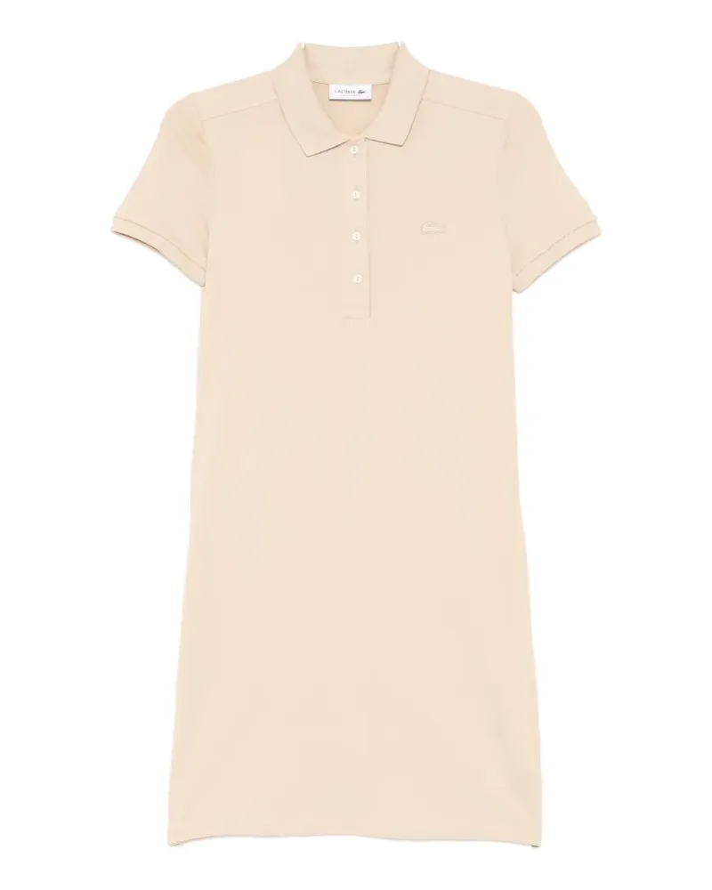 Lacoste Klassisches Poloshirtkleid - Nude Nude