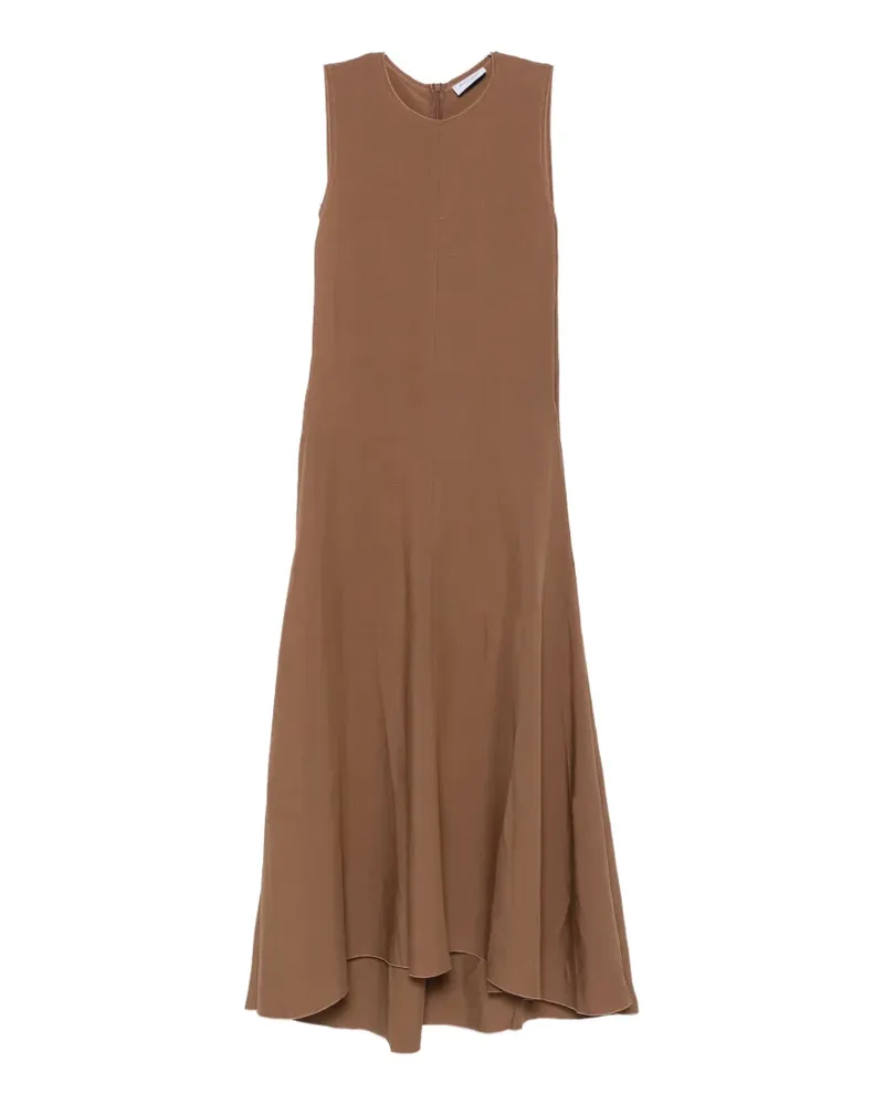 Arovescio sleeveless flared midi dress - Braun Braun