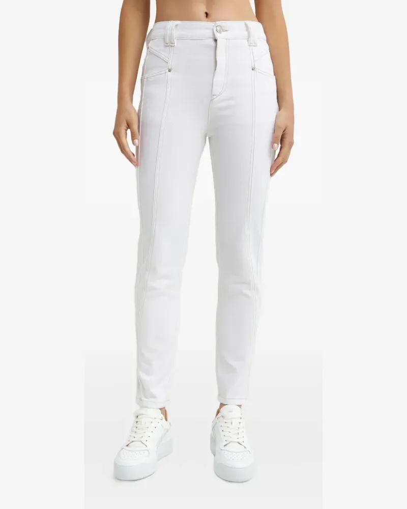 Isabel Marant logo-patch jeans - Weiß Weiß