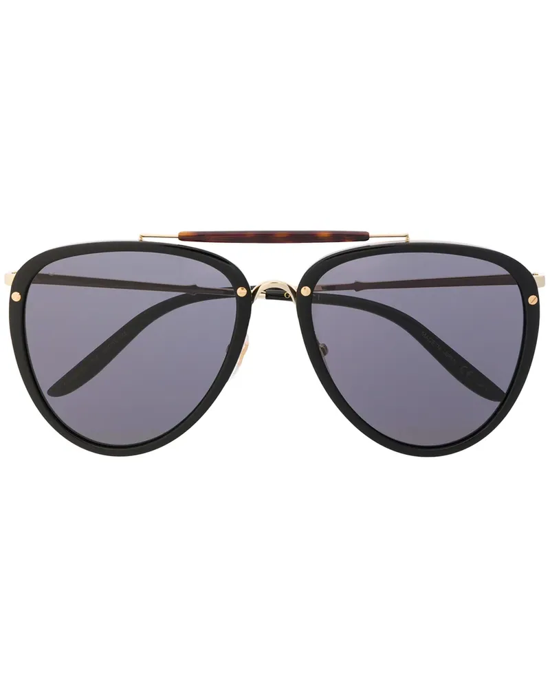 Gucci Klassische Pilotenbrille - Schwarz Schwarz