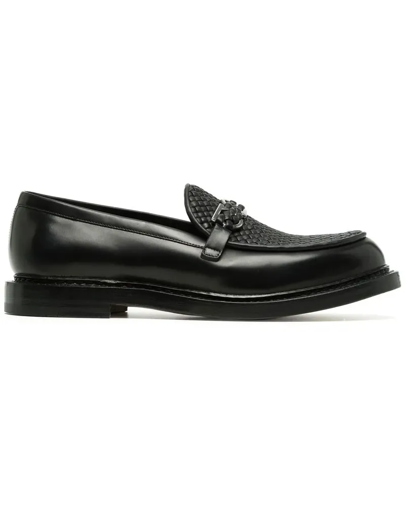Ferragamo Loafer mit Gancini-Schild - Schwarz Schwarz