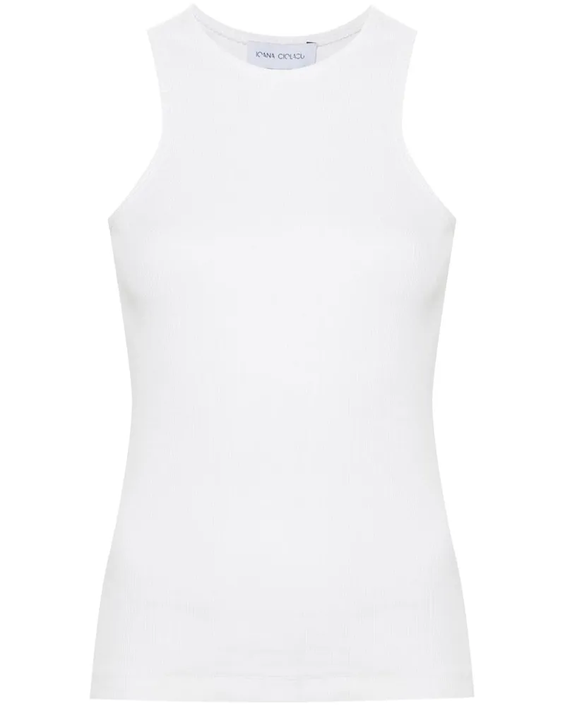 Ioana Ciolacu Geripptes Dove Tanktop - Weiß Weiß