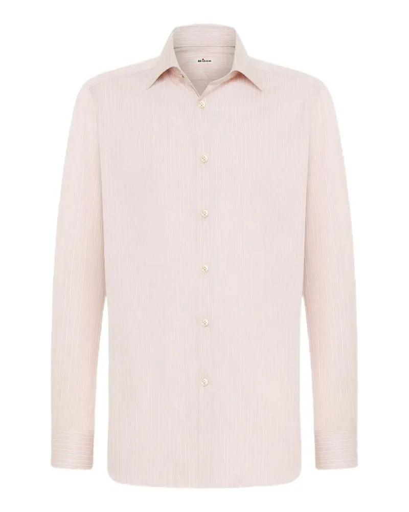 Kiton Gestreiftes Hemd - Rosa Rosa