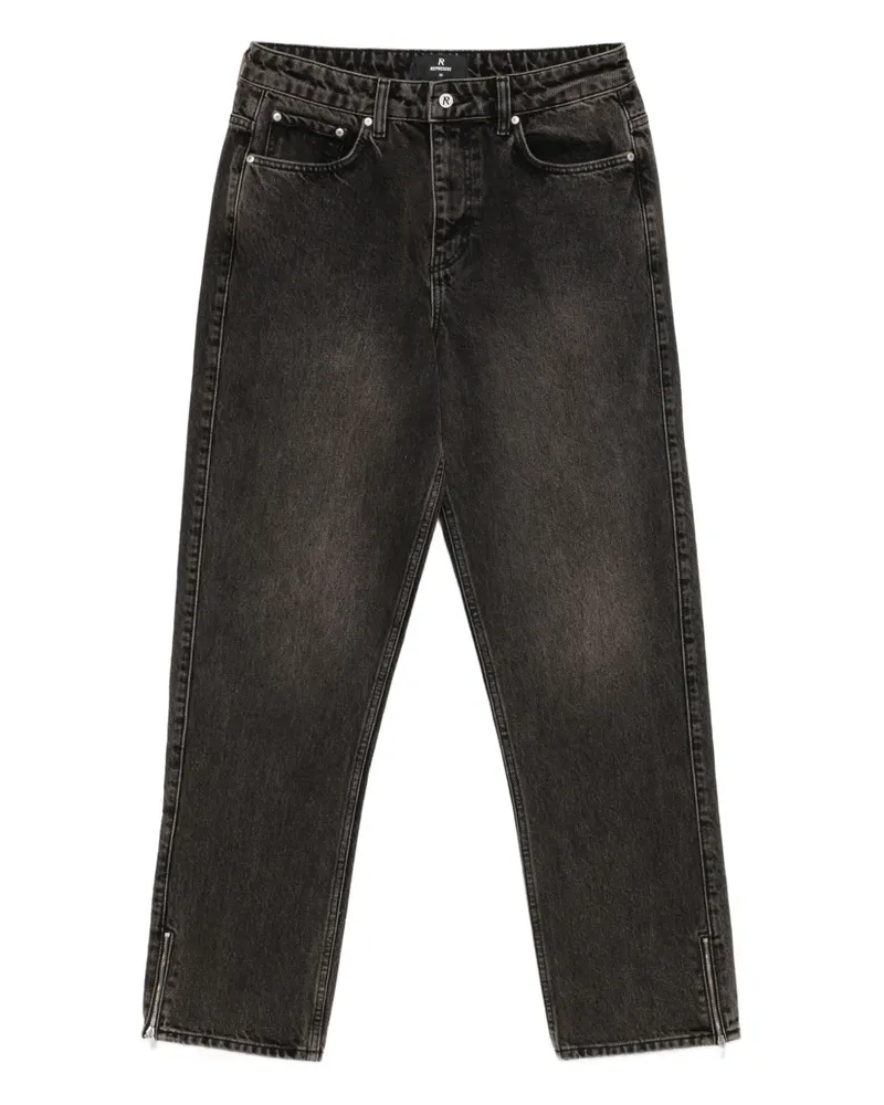 REPRESENT zip-detail jeans - Schwarz Schwarz