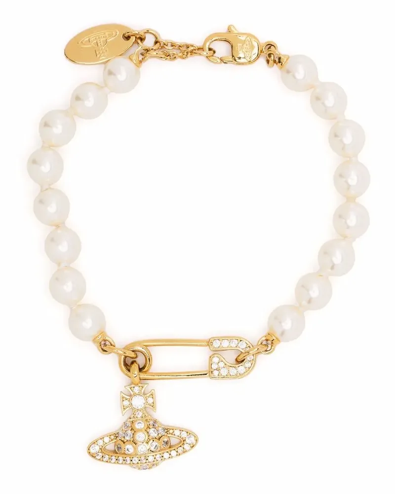 Vivienne Westwood Armband mit Perlen - Weiß Weiß