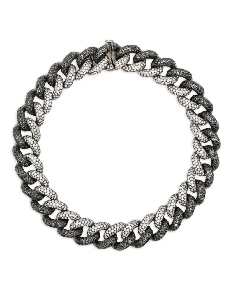 SHAY Schwarzgoldarmband mit Diamanten Schwarz