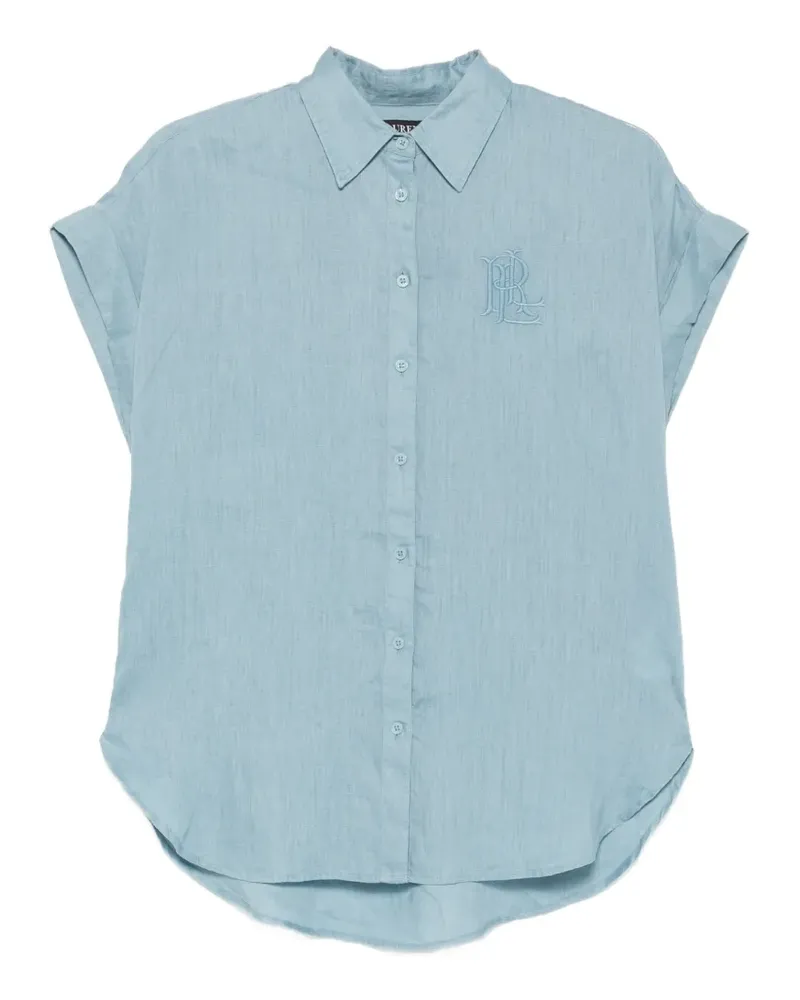 Ralph Lauren embroidered-logo short-sleeve shirt - Blau Blau